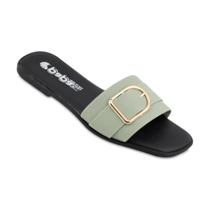 صندل سورن پاپا PU رنگبندی سبز پسته ای