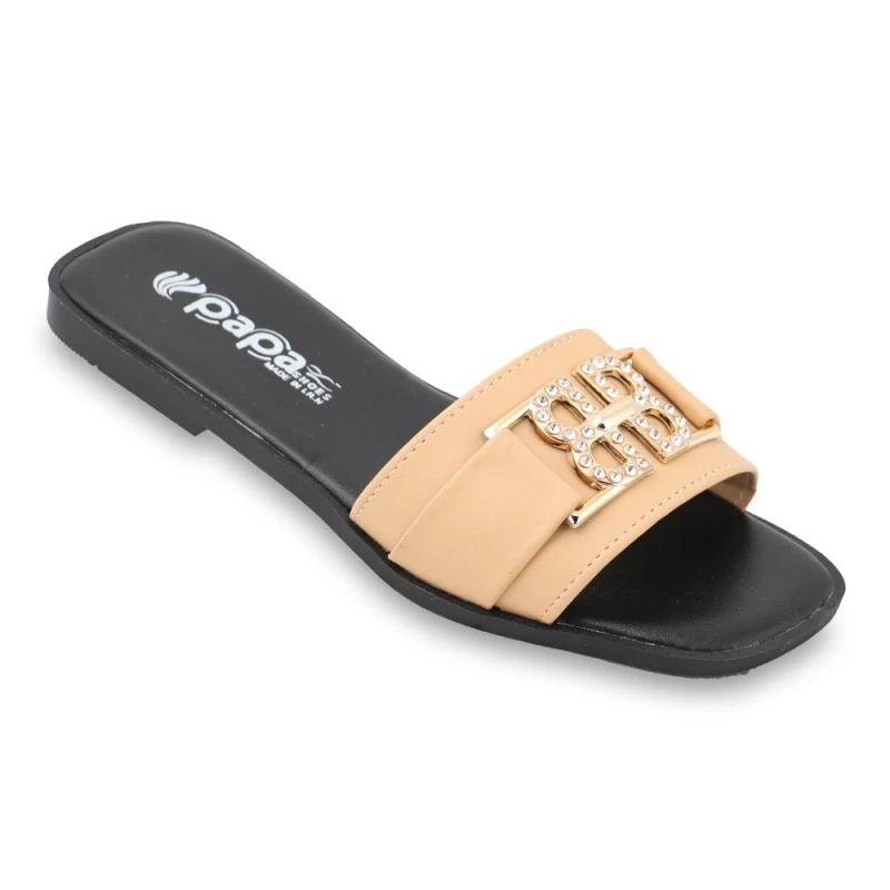 صندل باران پاپا PU رنگبندی کرم