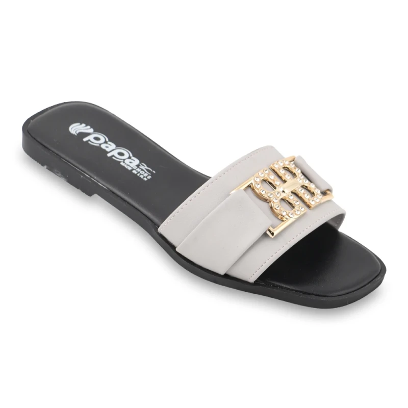 صندل باران پاپا PU رنگبندی طوسی