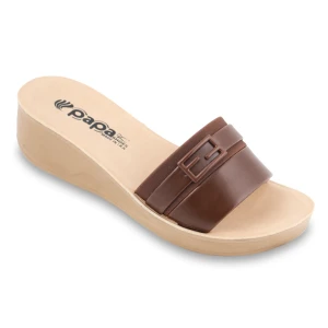 صندل فندی پاپا PU رنگبندی قهوه ای