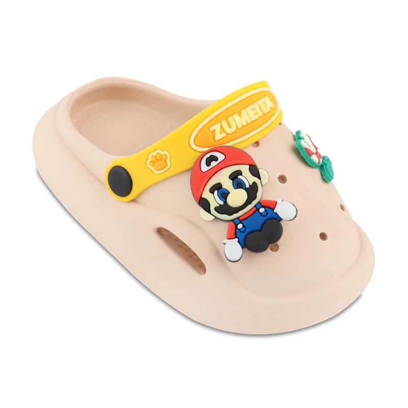 دمپایی کرانچی ماریو نسرین پلاست رنگبندی نسکافه ای