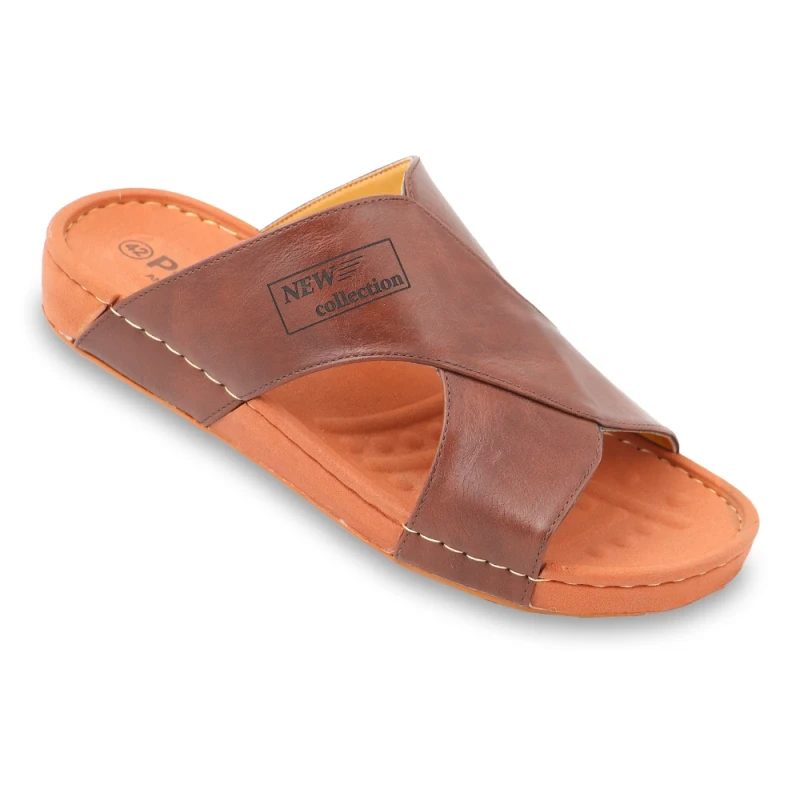 صندل اماراتی 305 پاپا PU رنگبندی قهوه ای