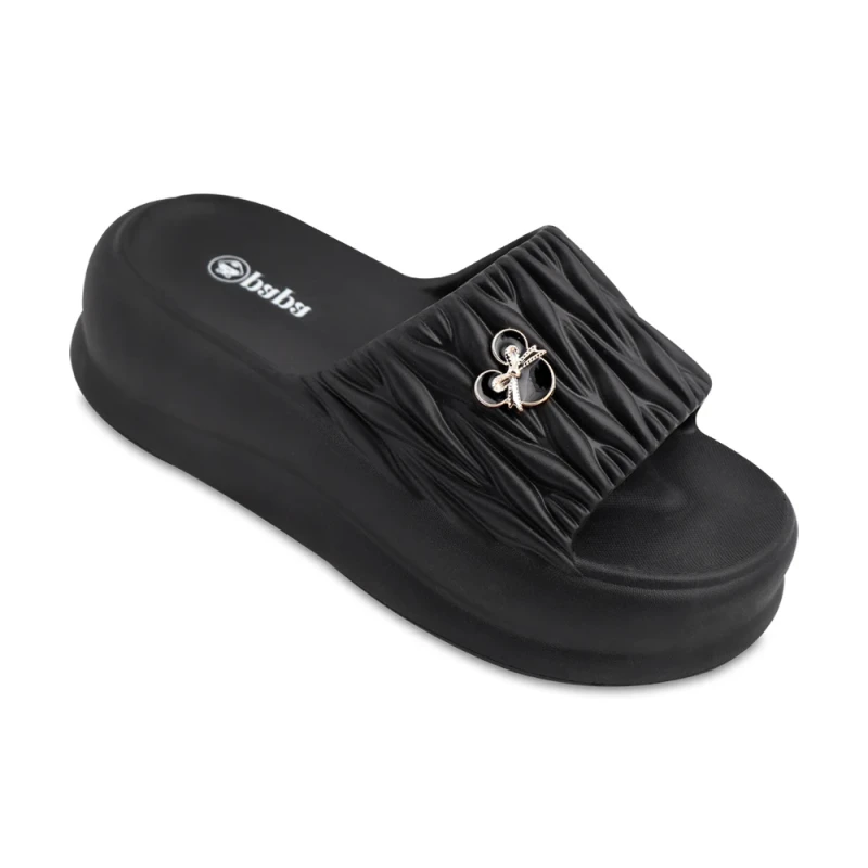 دمپایی سوفیا پاپا PVC رنگبندی مشکی