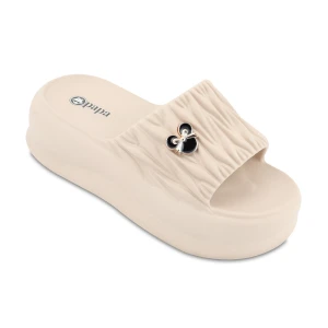 دمپایی سوفیا پاپا PVC رنگبندی کرم