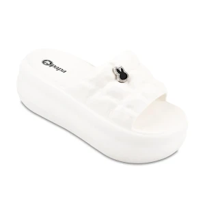 دمپایی گلناز پاپا PVC رنگبندی سفید