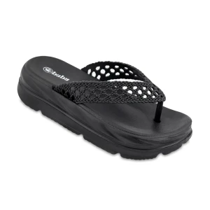 دمپایی حنا انگشتی پاپا PVC رنگبندی مشکی