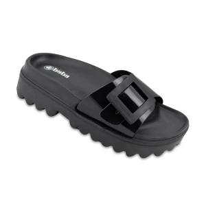 دمپایی هانا پاپا PVC رنگبندی مشکی