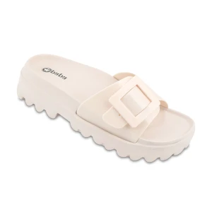 دمپایی هانا پاپا PVC رنگبندی سفید