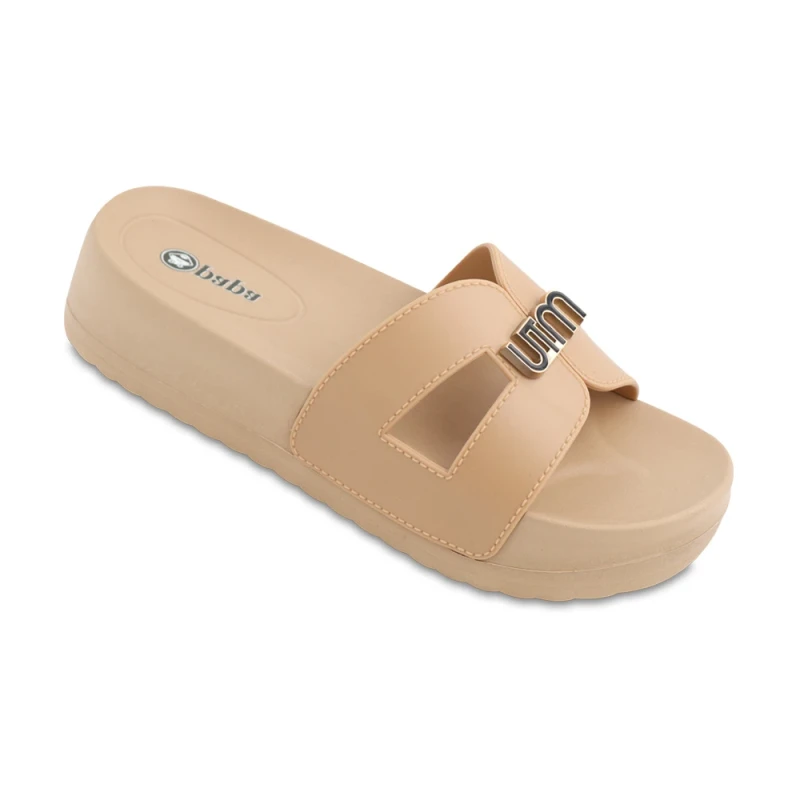 دمپایی گیلدا پاپا PVC رنگبندی کرم