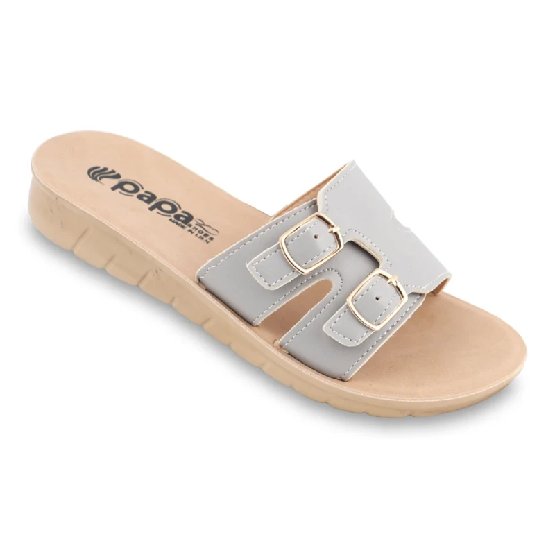 صندل غزال 3 پاپا PU رنگبندی طوسی