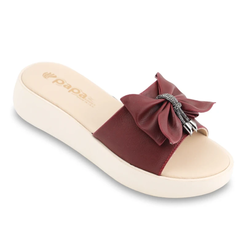 صندل ماهور 2 پاپا PU رنگبندی زرشکی