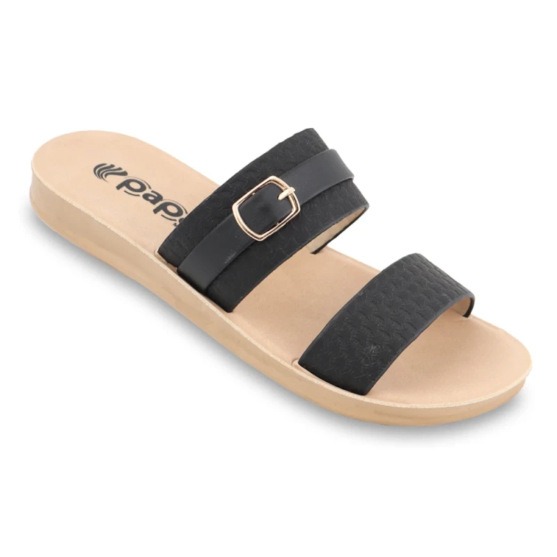 صندل مینا پاپا PU رنگبندی سیاه و سفید