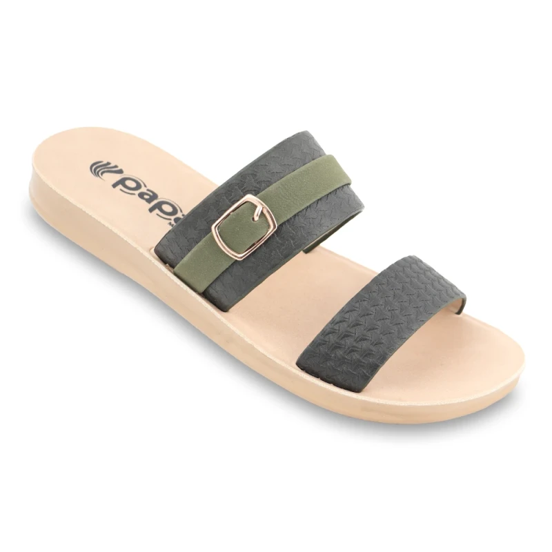 صندل مینا پاپا PU رنگبندی سبز یشمی