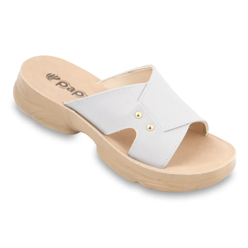 صندل مینل 3 پاپا PU رنگبندی طوسی