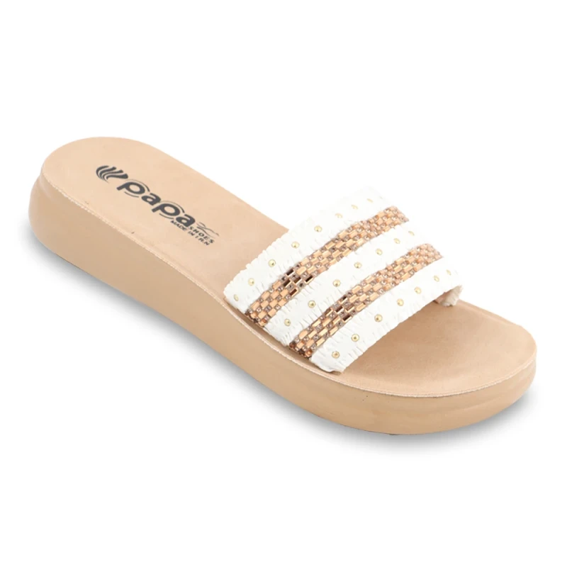 صندل رز 2 پاپا PU رنگبندی سفید
