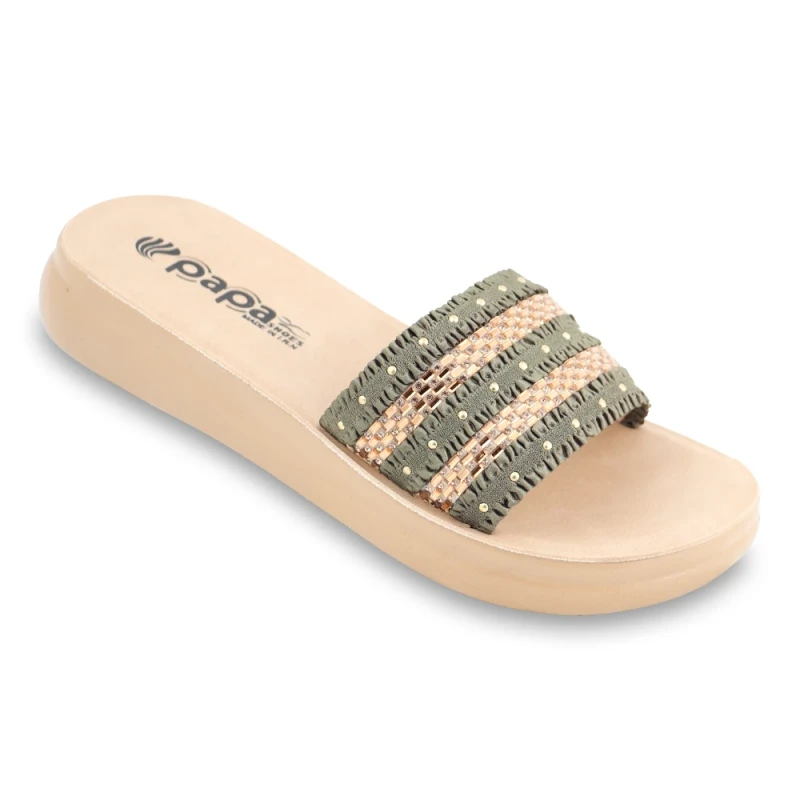 صندل رز 2 پاپا PU رنگبندی سبز یشمی