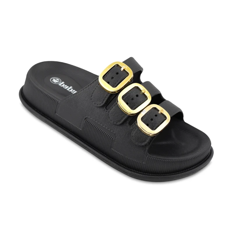 دمپایی نفس پاپا PVC رنگبندی مشکی