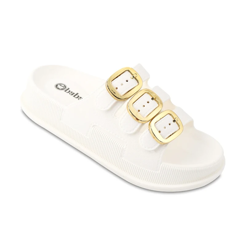 دمپایی نفس پاپا PVC رنگبندی سفید