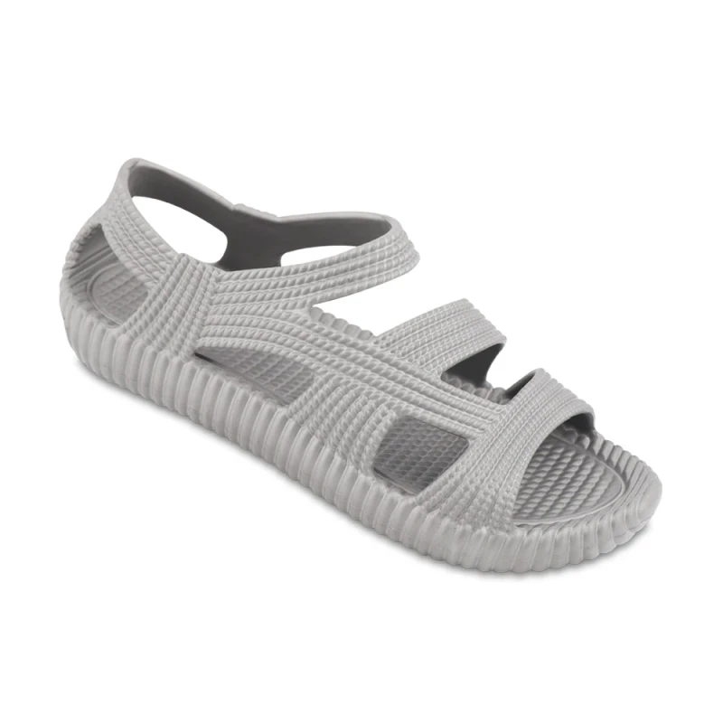 دمپایی جمیرا پاپا PVC رنگبندی طوسی