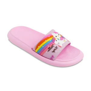 دمپایی رینبو پاپا PVC رنگبندی صورتی