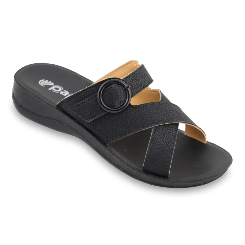 صندل صبا 2 پاپا PU رنگبندی مشکی