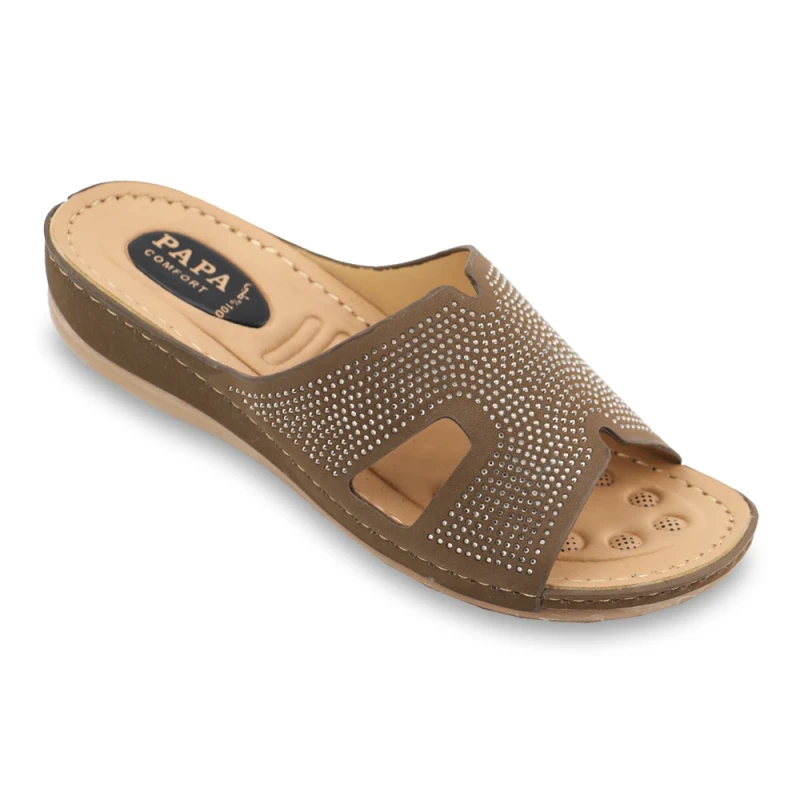 صندل طوبی 4 پاپا PU رنگبندی گردویی