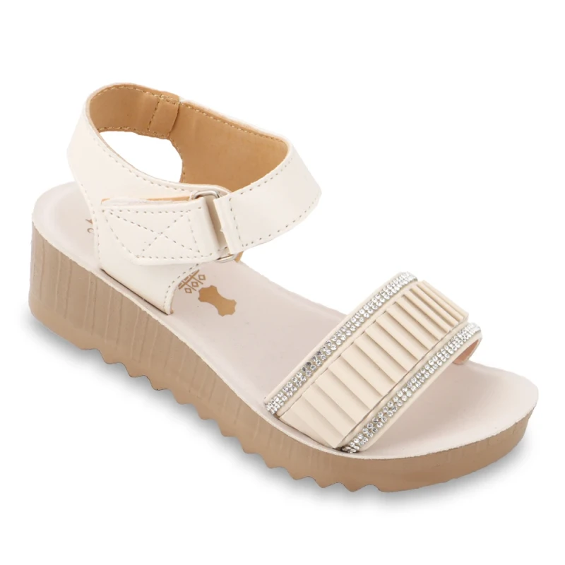 صندل رکابدار گلین پاپا PU رنگبندی کرم