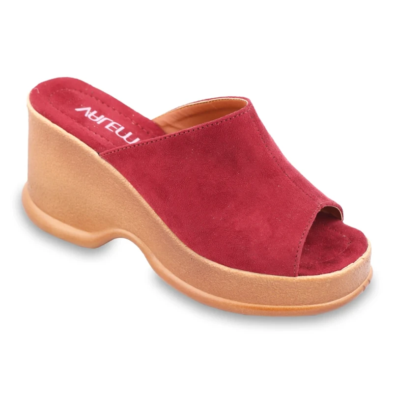 صندل آرام والمو رنگبندی قرمز