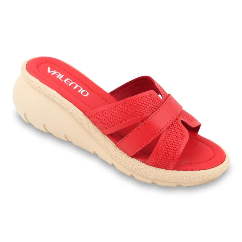 صندل گندم والمو رنگبندی قرمز