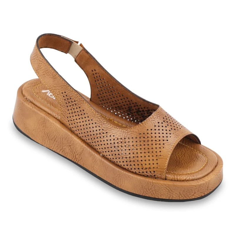 صندل رکابدار مینا والمو رنگبندی کرم