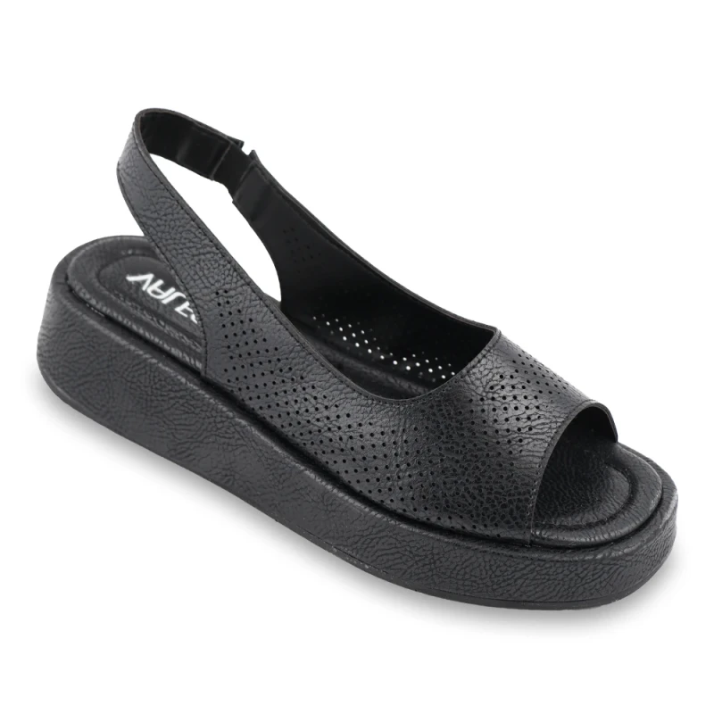 صندل رکابدار مینا والمو رنگبندی مشکی