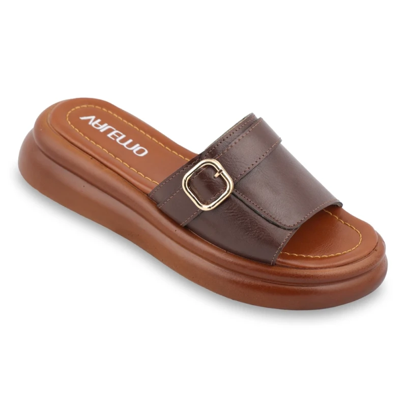 صندل جیران والمو رنگبندی قهوه ای