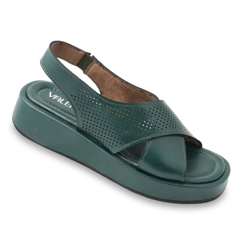 صندل رکابدار مونا والمو رنگبندی سبز