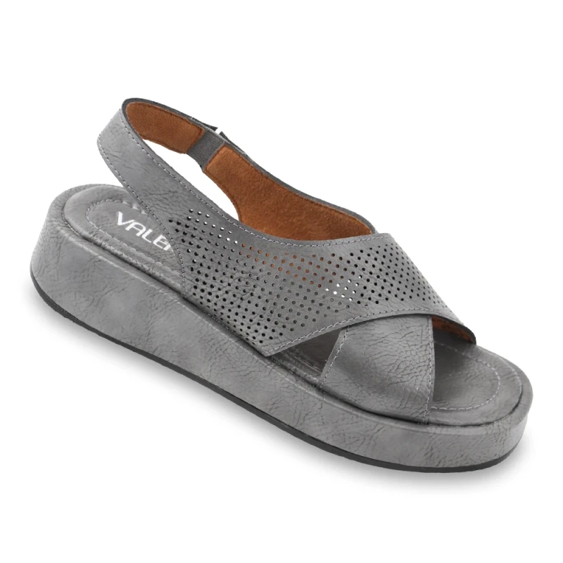 صندل رکابدار مونا والمو رنگبندی طوسی