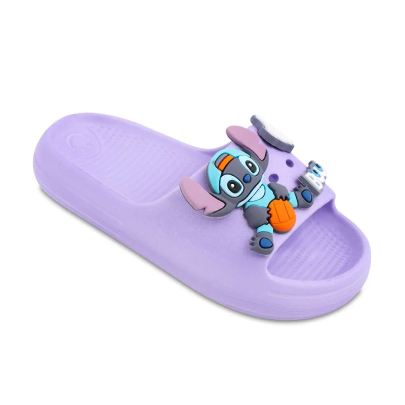 دمپایی اسنیچ زیتون رنگبندی یاسی