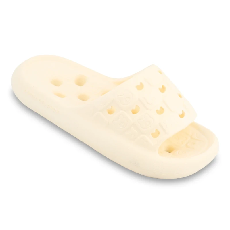 دمپایی هیرو استخری پاپا PVC رنگبندی کرم