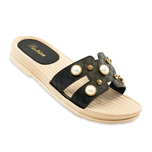 Slipper Hermes PAPA PVC colors Black