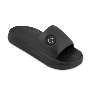 دمپایی اسمایل زیتون رنگبندی مشکی