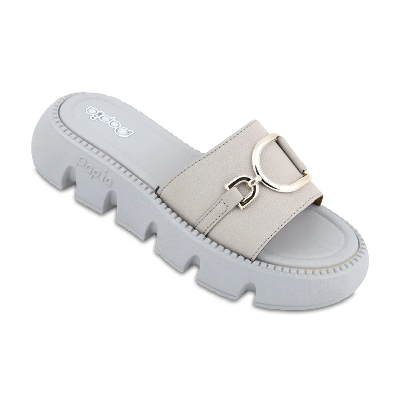 دمپایی دیور پاپیا رنگبندی طوسی