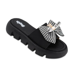 دمپایی گلاره پاپیا رنگبندی مشکی