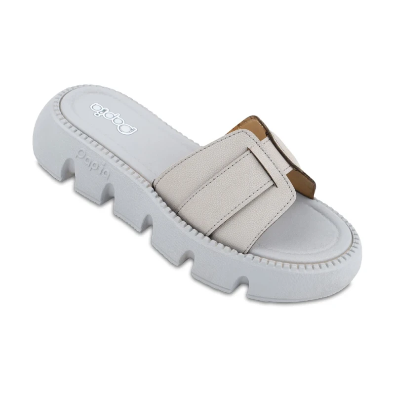 دمپایی هرمس پاپیا رنگبندی طوسی