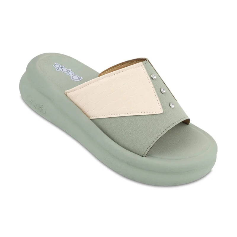 دمپایی سوگل پاپیا رنگبندی سبز