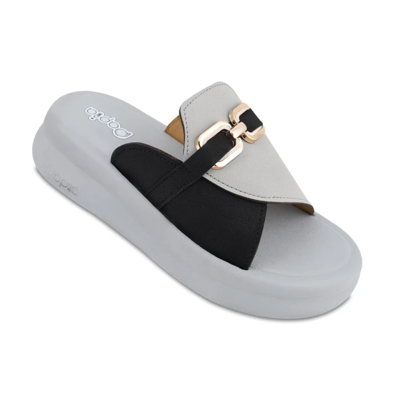 دمپایی تامی پاپیا رنگبندی طوسی