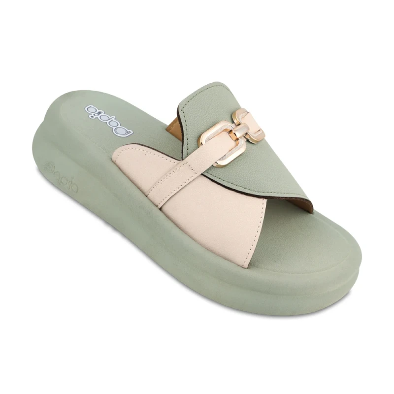 دمپایی تامی پاپیا رنگبندی سبز