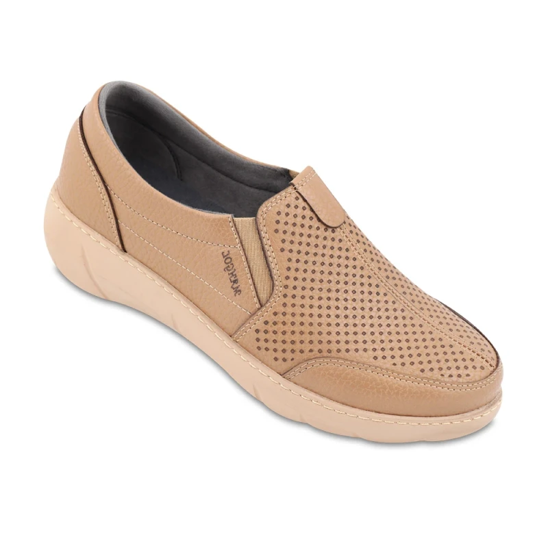 کفش غزل ماه گل رنگبندی کرم