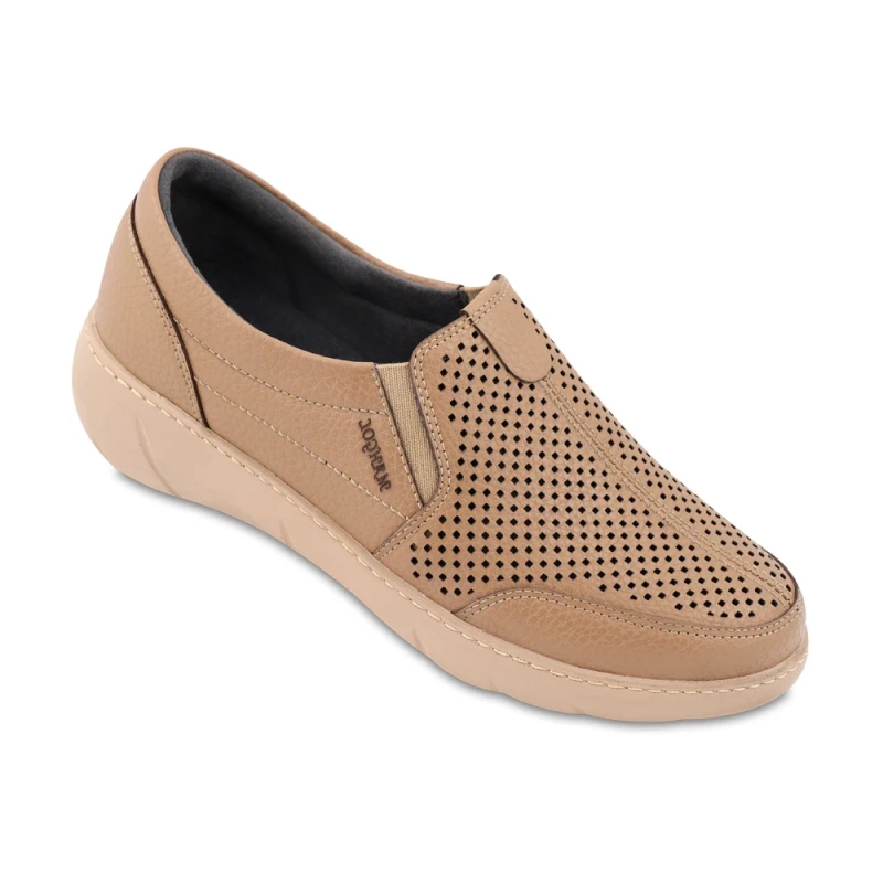 کفش غزل تابستانی ماه گل رنگبندی کرم