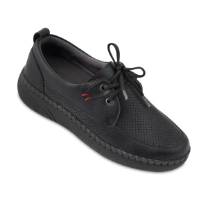 کفش هانا ماه گل رنگبندی مشکی