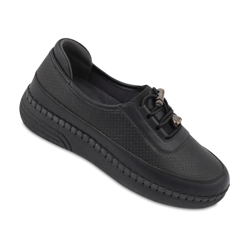 کفش ژولی ماه گل رنگبندی مشکی