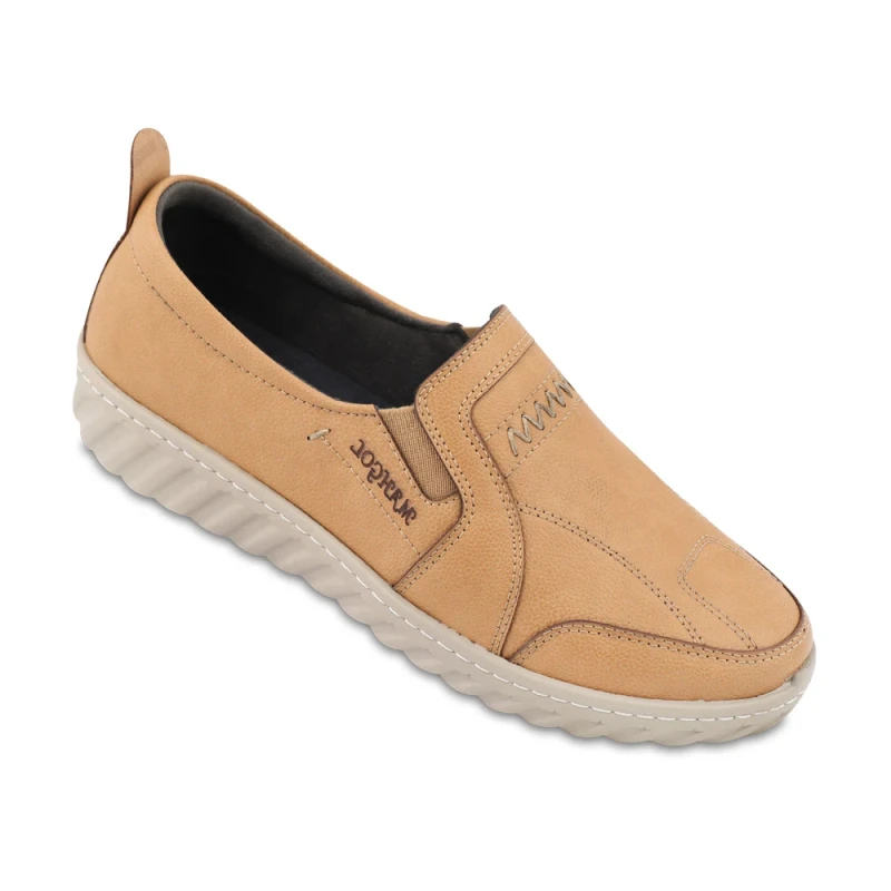 کفش سوین ماه گل رنگبندی کرم