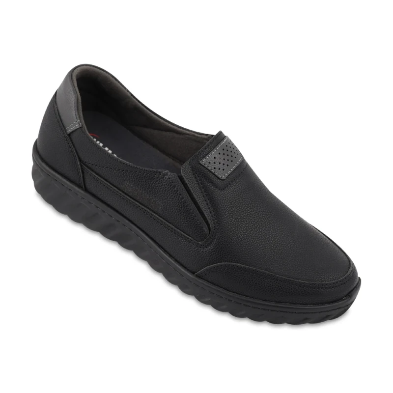 کفش سوسن ماه گل رنگبندی مشکی